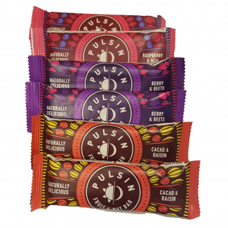 Pulsin Frucht und Nussriegel | 6 Riegel Mixbox