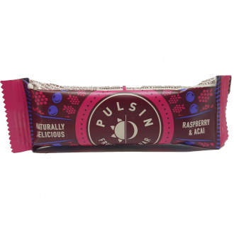 Pulsin Fruit & Raspberry & Acai Riegel 35g F