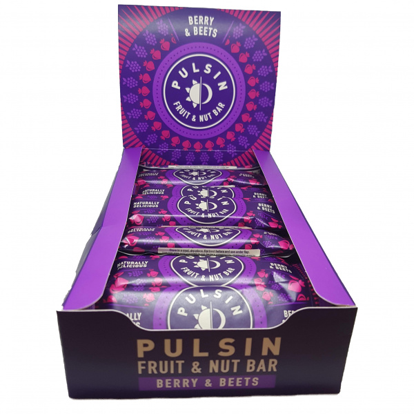 Pulsin Fruit & Nut Berry & Beetroot (18x35g) F